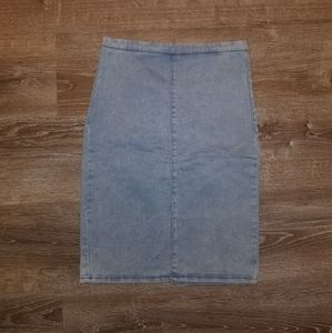 Topshop Moto Stretch Denim Pencil Skirt 10